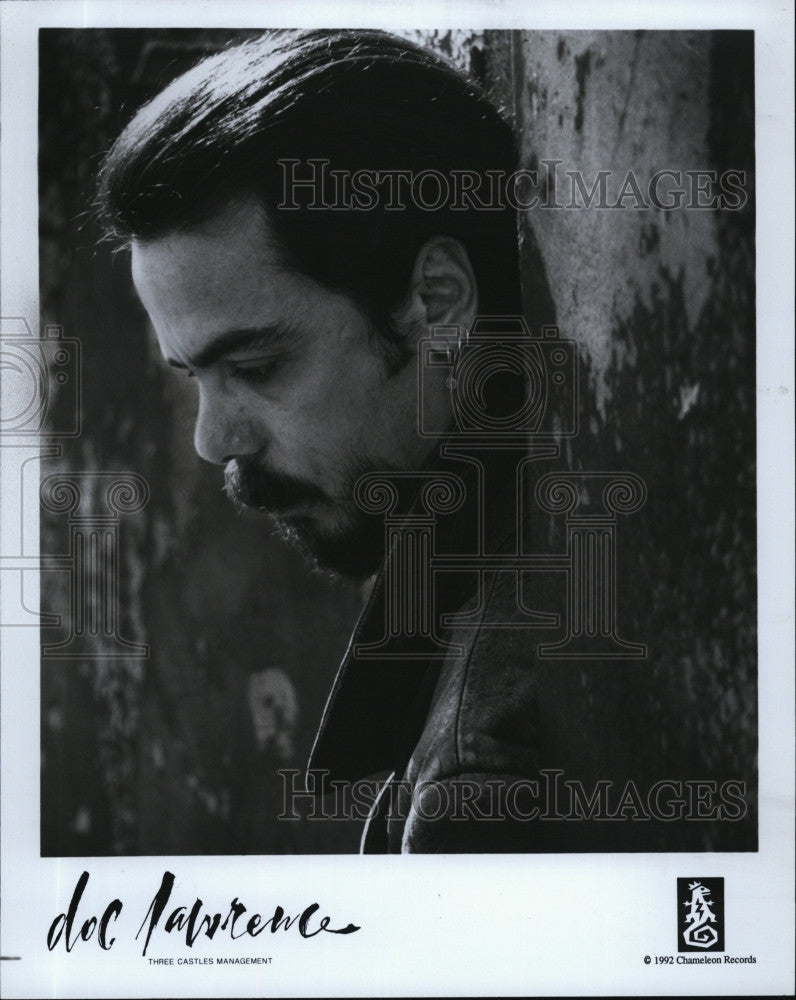 1993 Press Photo Musician Doc Lawrence, Chameleon Records - Historic Images