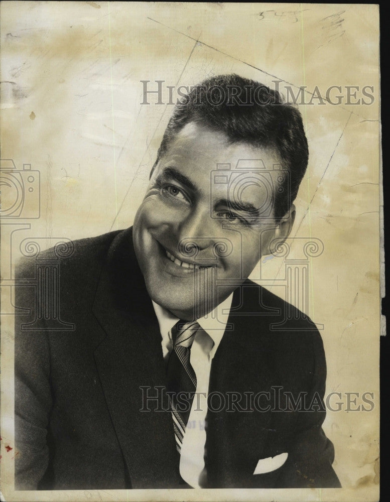 1956 Press Photo Actor Jack Barry of Quiz Show &quot;Twenty -One&quot; - Historic Images