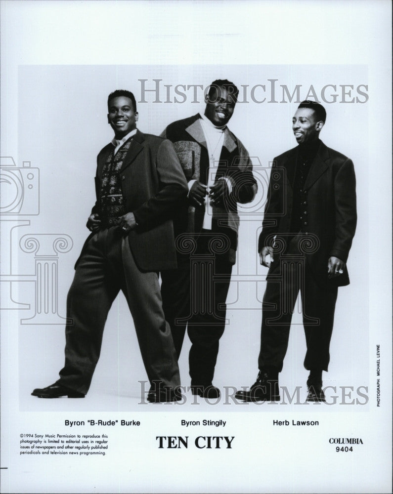 1994 Press Photo Ten City: Byron Burke, Byron Stingily, Herb Lawson - Historic Images