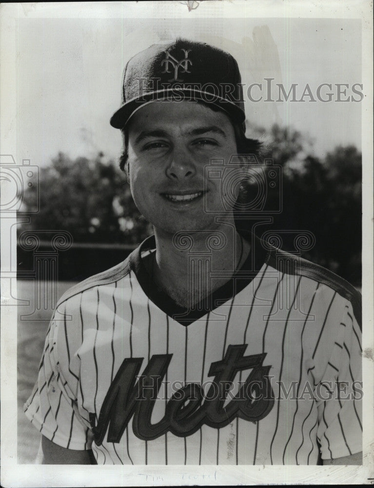 Press Photo Tim Teufel of the New York Mets - Historic Images