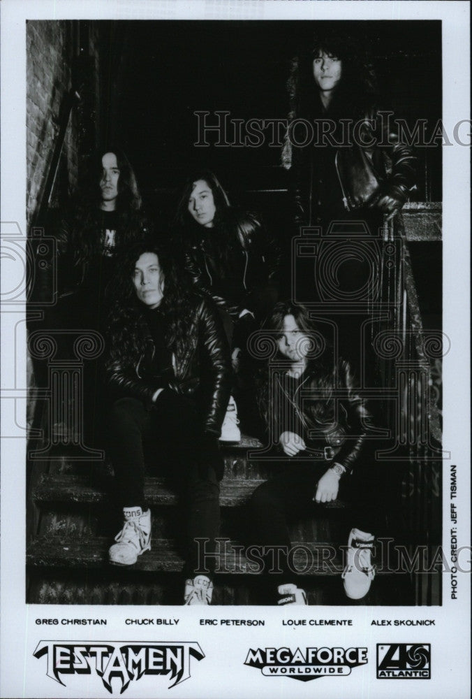 Press Photo Testament American thrash metal band from Berkeley, California. - Historic Images