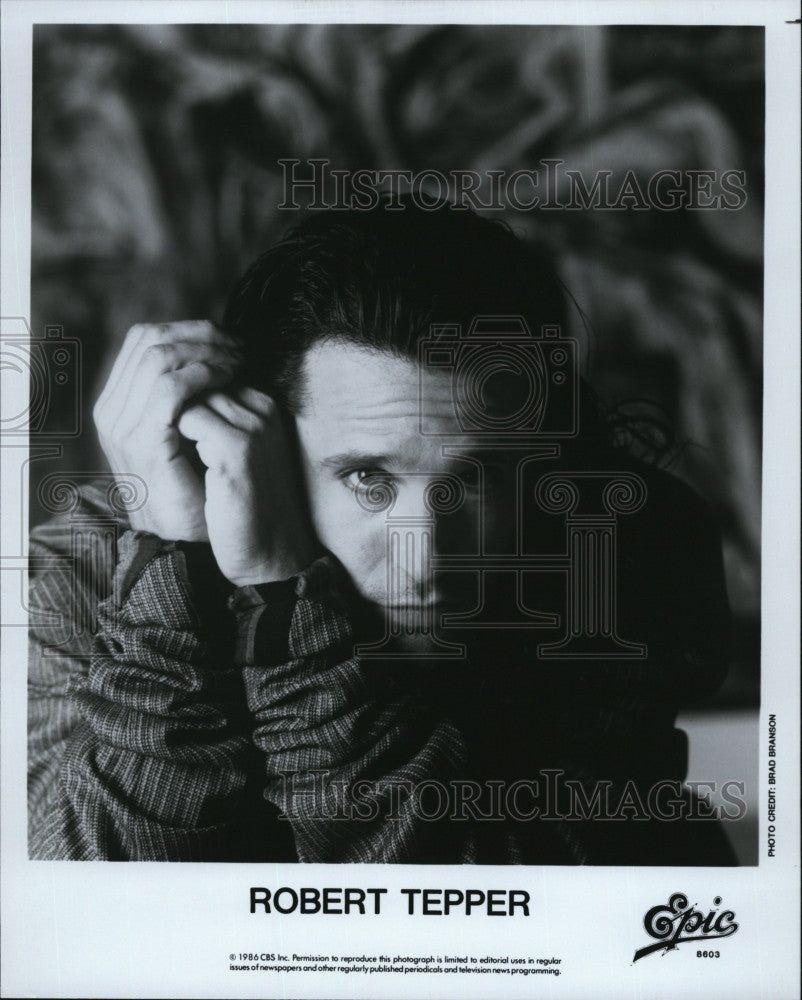 1986 Press Photo singer Robert Tepper - Historic Images