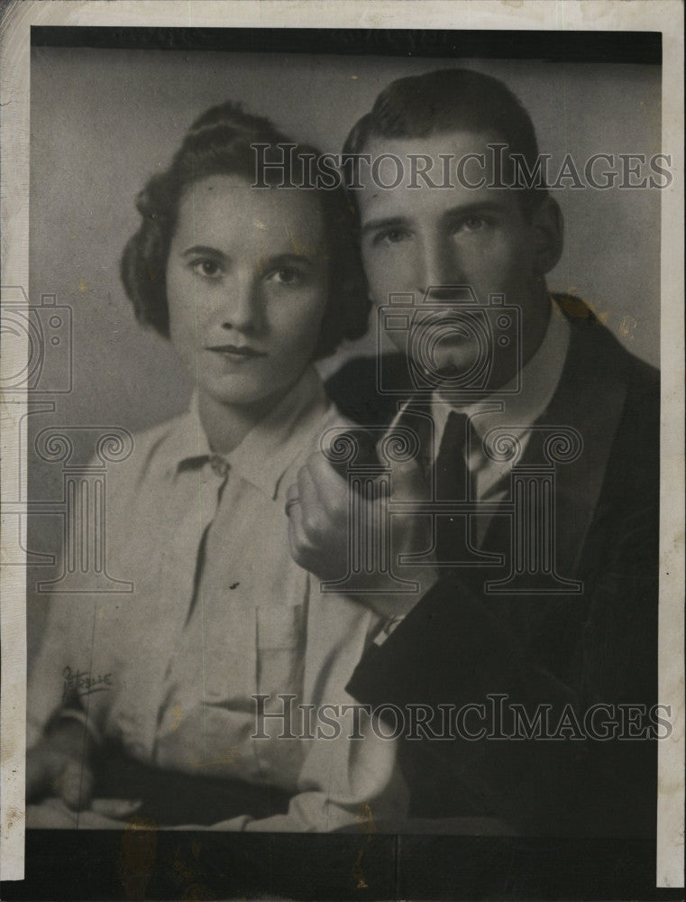 1950 Press Photo Dr. Lewis Thorne, Helen Preston Ellis - Historic Images