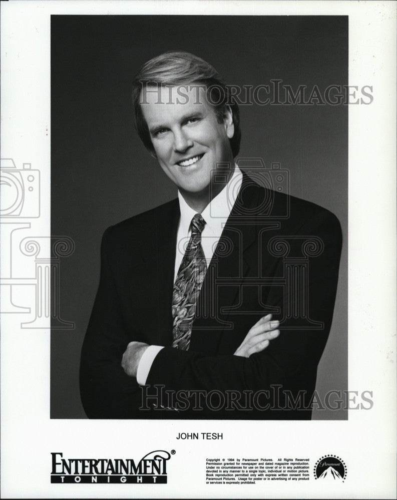 1995 Press Photo John Tesh &quot;Entertainment Tonight&quot; - Historic Images