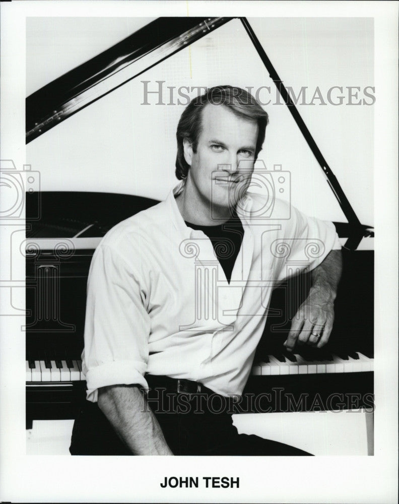 Press Photo American Pianist And Composer Of Pop Music John Tesh - Historic Images