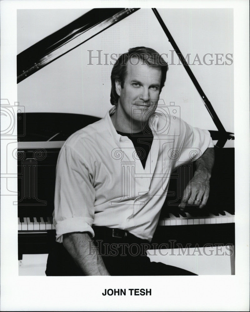 Press Photo American Pianist And Composer Of Pop Music John Tesh - Historic Images