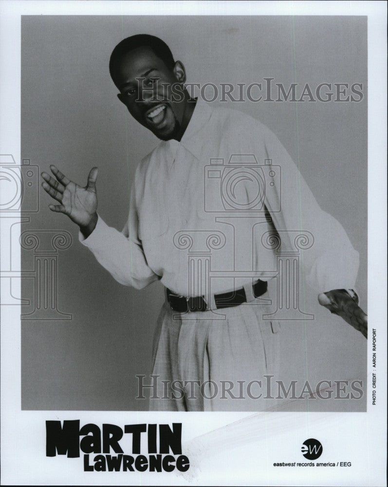 Press Photo Comedian Martin Lawrence on East/west records - Historic Images