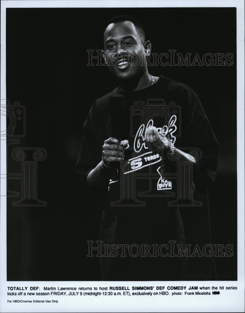 1994 Press Photo Comedian Martin Lawrence &quot;Def Comedy Jam&quot; - Historic Images