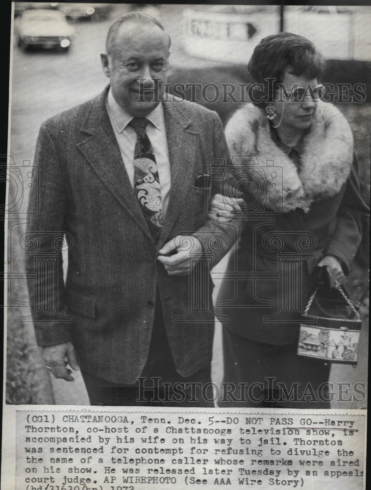 1972 Press Photo Harry Thornton Co-Host of Chattanooga TV Show - Historic Images