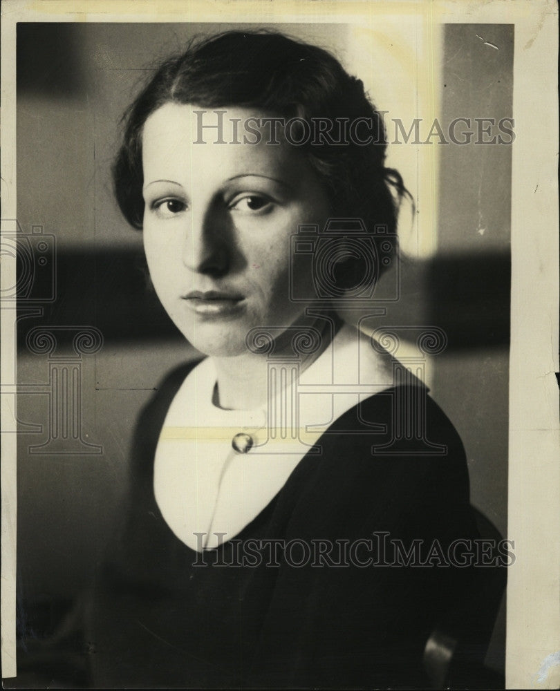 Press Photo Miss Ellen Chase - girlfriend of murder suspect John T. O&#39;Donnell - Historic Images