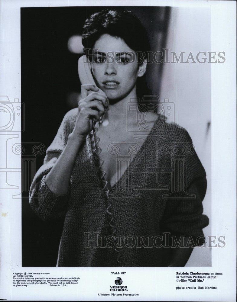 1988 Press Photo Patricia Charbonneau &quot;Call Me&quot; - Historic Images