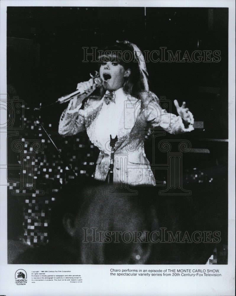 1980 Press Photo Charo &quot;The Monte Carlo Show&quot; - Historic Images