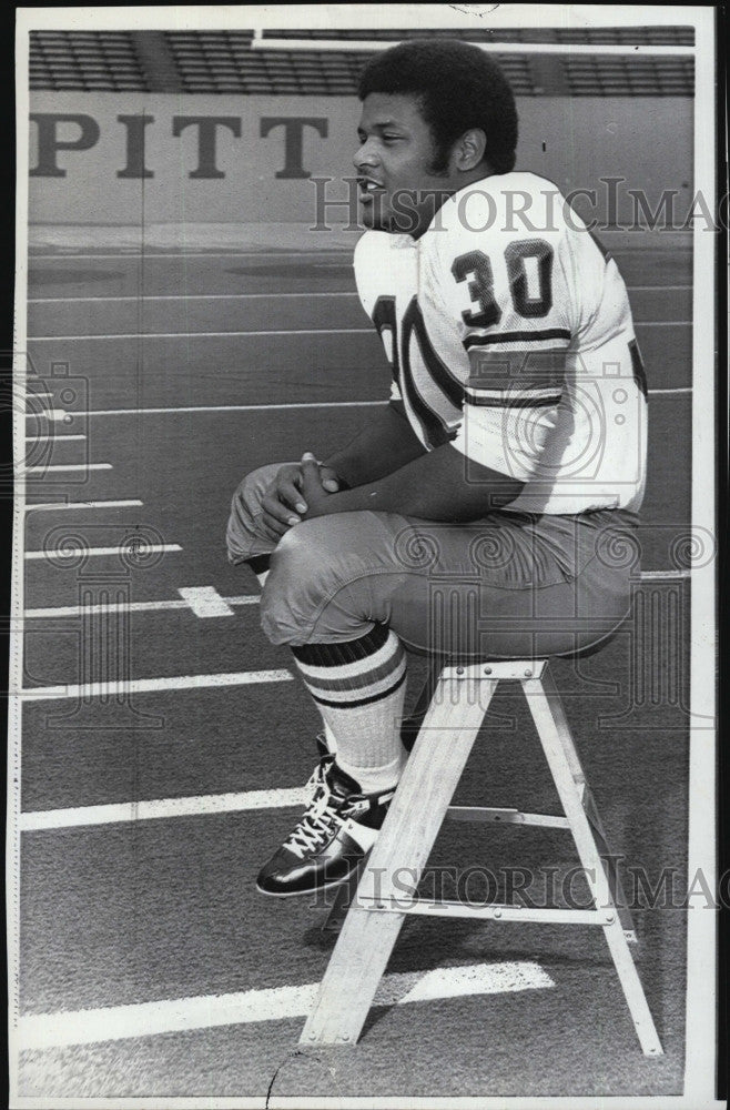 1971 Press Photo John Chatman, University of Pittsburgh Fullback - Historic Images