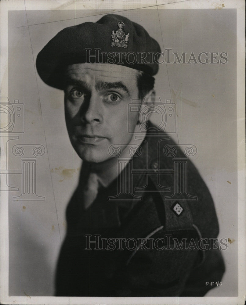 1956 Press Photo  Ian Carmichael stars in &quot;Private&#39;s Progress&quot; - Historic Images