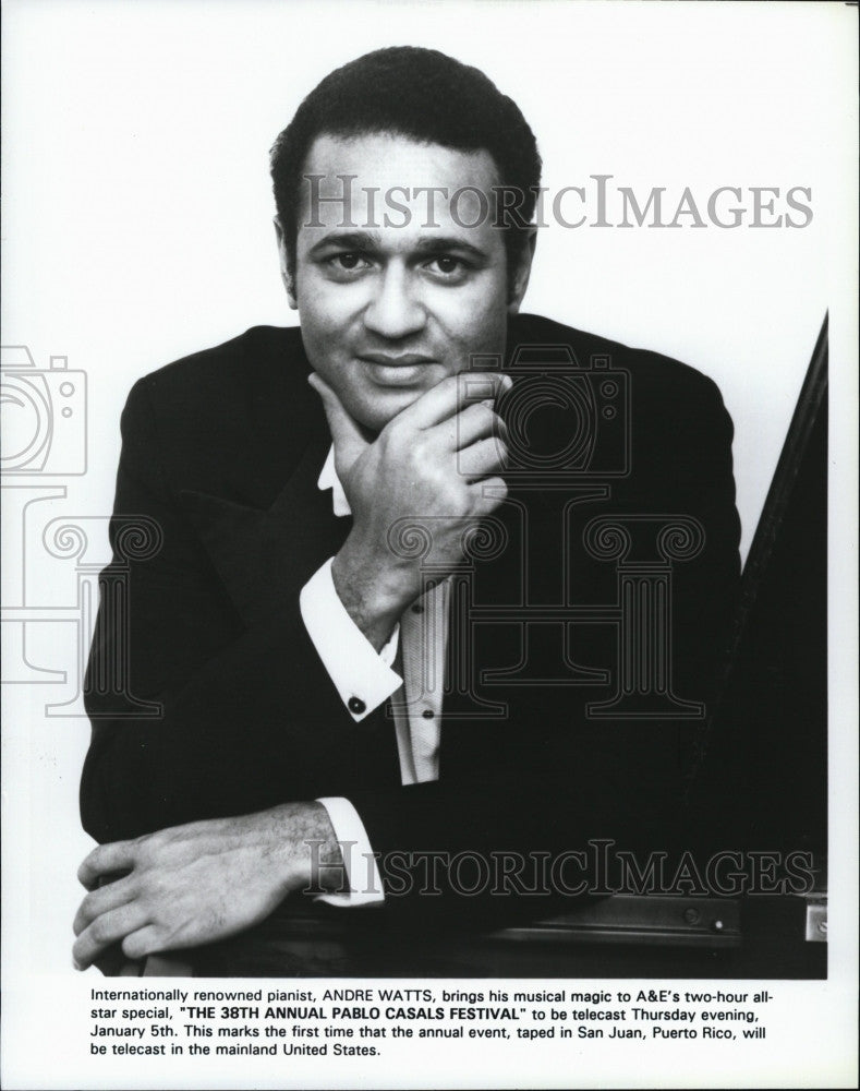 Press Photo internationally renowned pianist Andre Watts - Historic Images