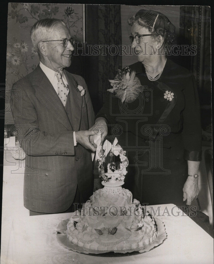 1954 Press Photo Mr. and Mrs. Edward Waystock - Historic Images