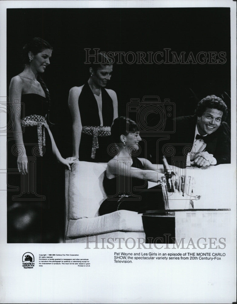 1980 Press Photo Pat Wayne &amp; Les Girls In The Monte Carlo Show - Historic Images