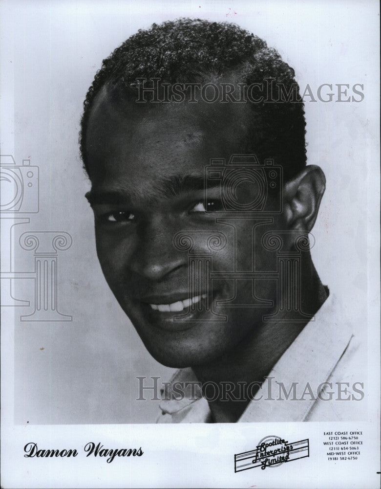 1992 Press Photo  Singer Damon Wayons for Bootlite Ent. - Historic Images