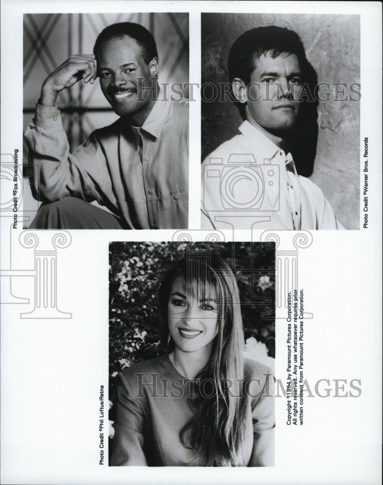 1994 Press Photo Keenen Ivory Wayans, Randy Travis, Jane Seymour - Historic Images