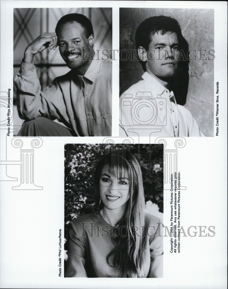 1994 Press Photo Keenan Ivory Wayans, Randy Travis, Jane Seymour - Historic Images