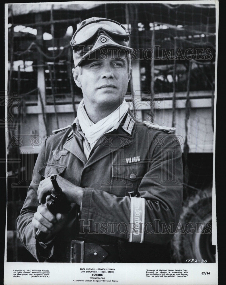 1967 Press Photo George Peppard starring in  &quot;Tobruk&quot; - Historic Images