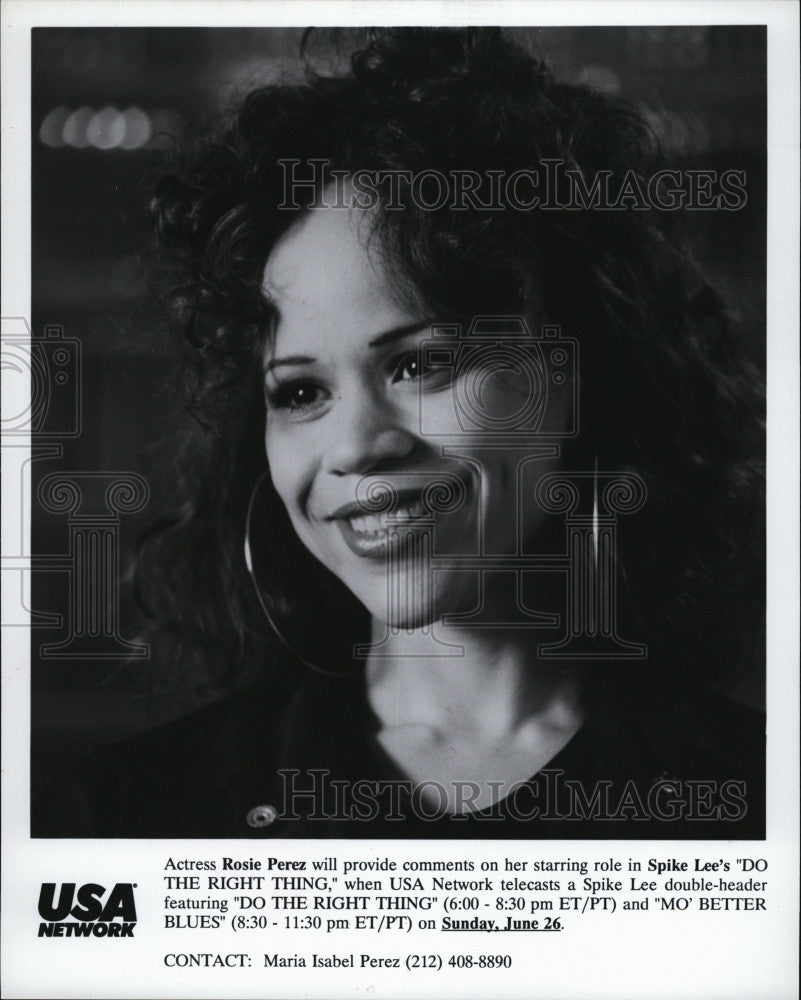 2000 Press Photo Actress Rosie Perez in&quot;Do The Right Thing&quot; - Historic Images