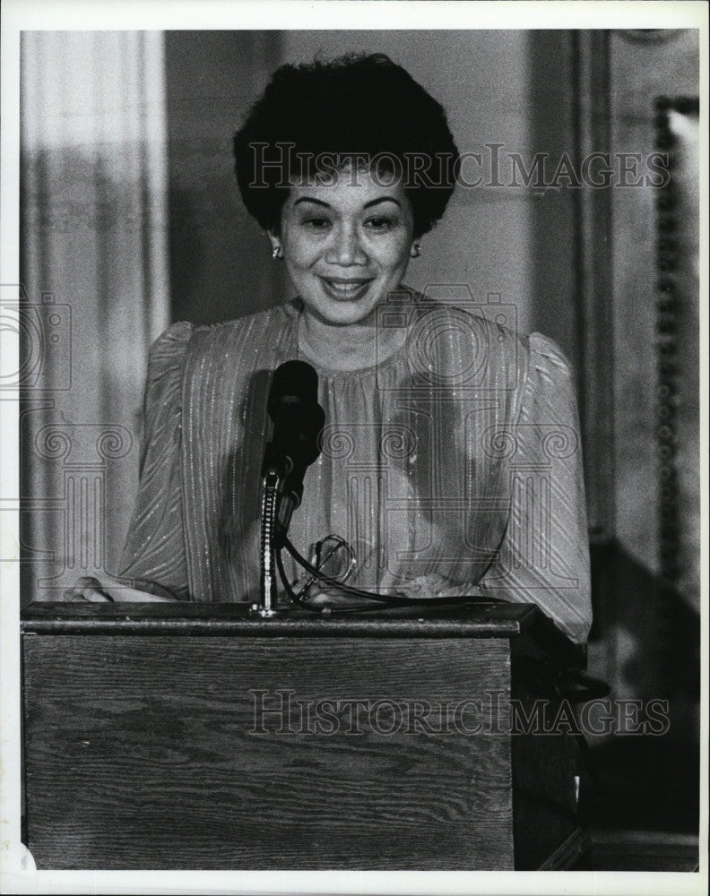 1986 Press Photo Corazon Aquino, Philippine President - Historic Images