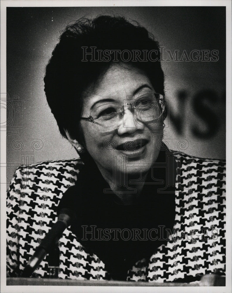 1992 Press Photo Corazon Aquino, Former Philippine President - Historic Images