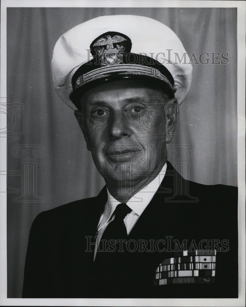 1959 Press Photo Rear. Admiral Chester C. Wood - Historic Images