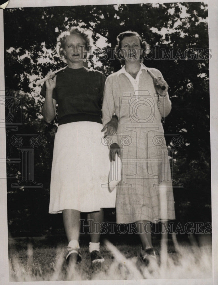 1951 Press Photo Miss Ruth Woodward, Mrs. Richard Homer - Historic Images