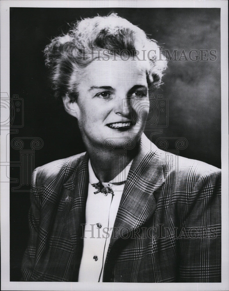 1955 Press Photo Miss Ann W. Wood, Northeast Airlines - Historic Images