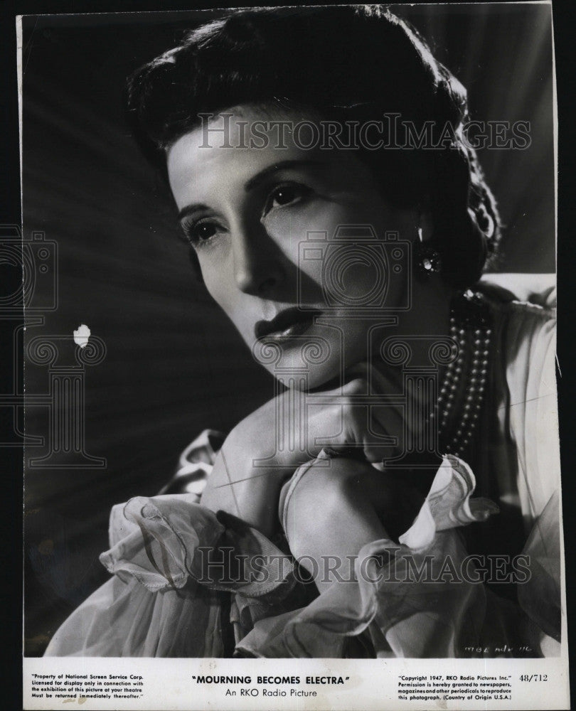 1948 Press Photo Katina Paxinou &quot;Morning Becomes Electra&quot; - Historic Images