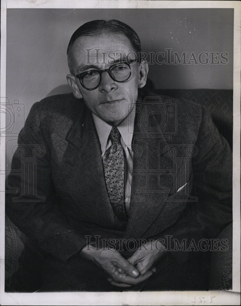 1949 Press Photo Alan Paton, Author "Cry, The Beloved Country" - Historic Images