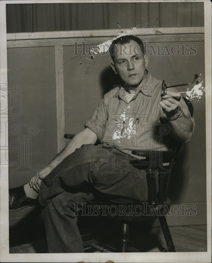 1957 Press Photo Prison Ray Swain - Historic Images