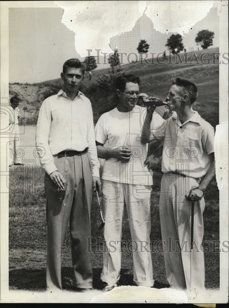 1940 Press Photo Dick Presbrey, joe Monahan, Harry McGrath - Historic Images