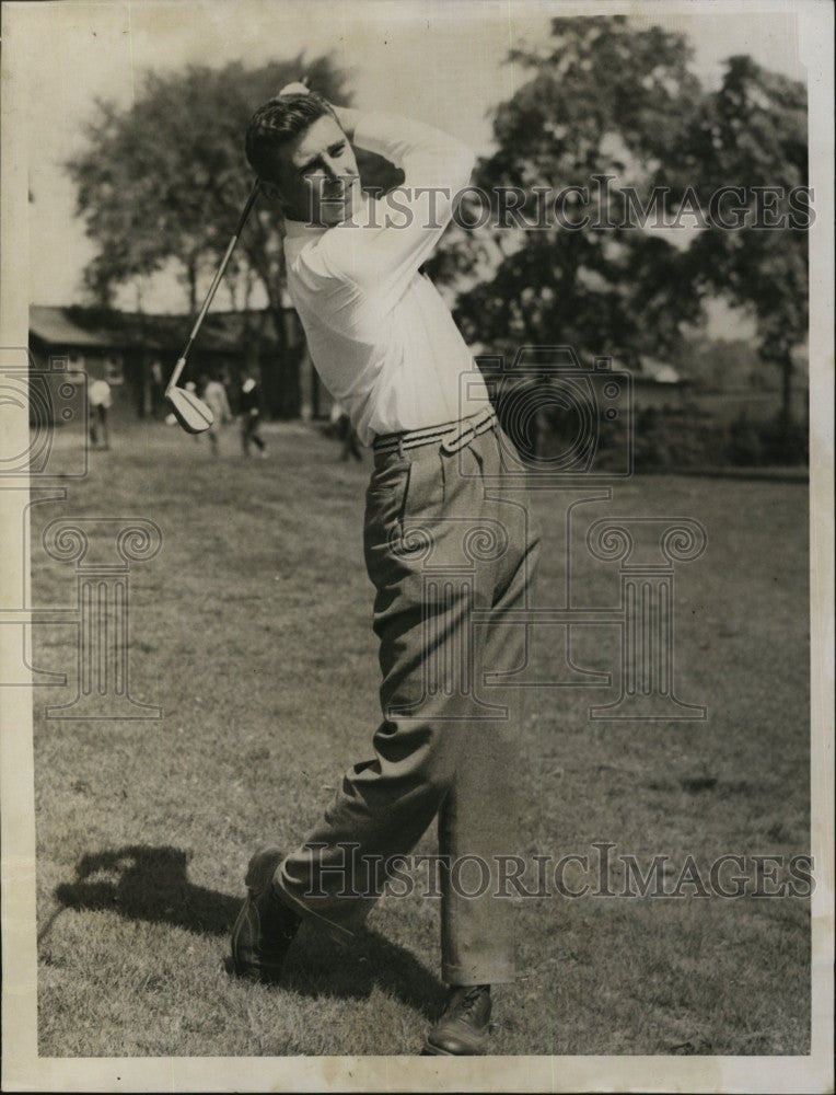 1949 Press Photo Golfer Dick Presbrey - Historic Images