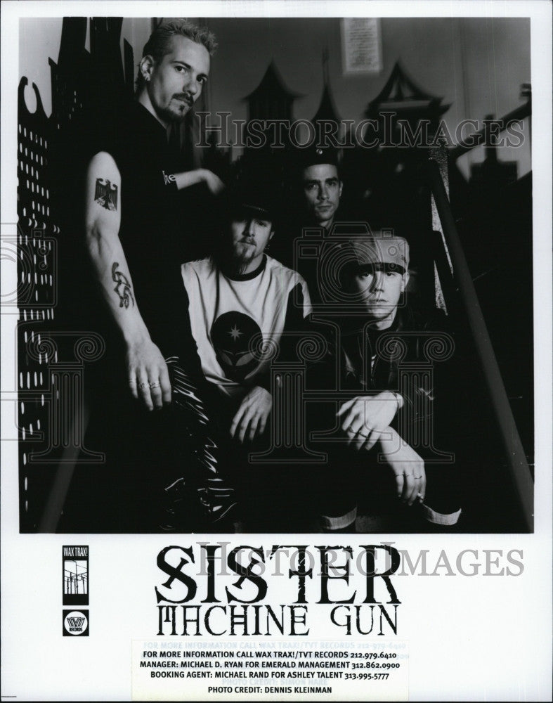 Press Photo Sister Machine Gun - Historic Images