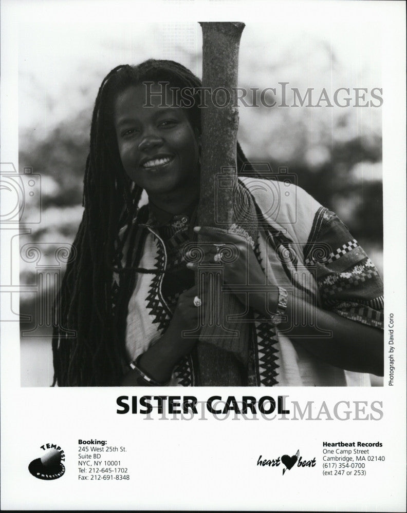 Press Photo Singer Sister Carol Promotional Portrait - Historic Images