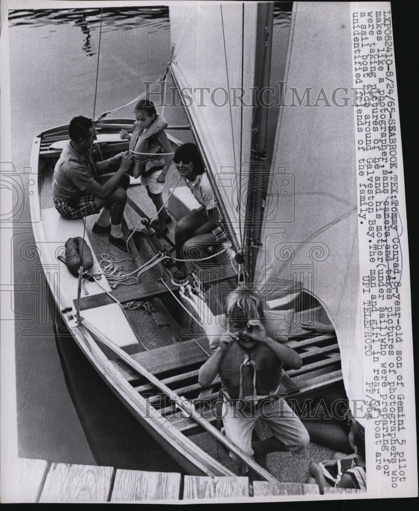 1965 Press Photo Tommy Conrad, son of Gemini 5 pilot Charles Conrad, Jr. - Historic Images