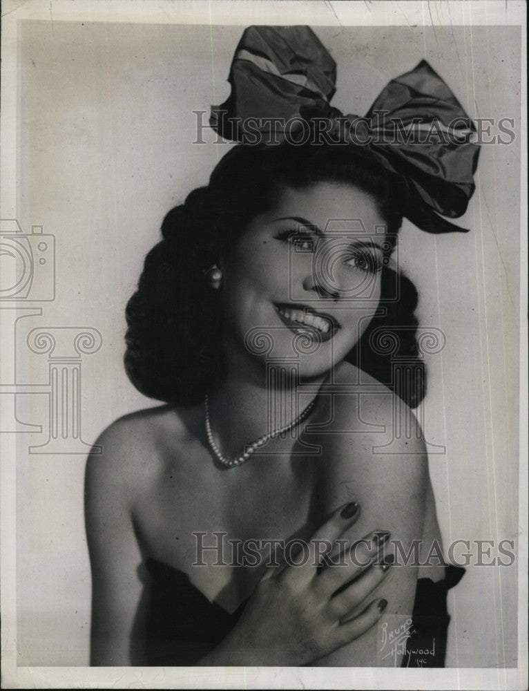 1948 Press Photo Gloria Cook,Showgirl ex-wife of Judge James P. Pellecchia Jr. - Historic Images