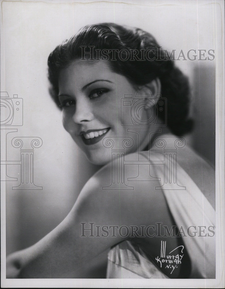 1948 Press Photo Gloria Cook Actress Showgirl - Historic Images