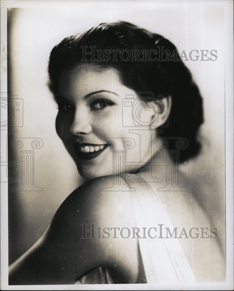 1948 Press Photo Gloria Cook Actress Showgirl - Historic Images