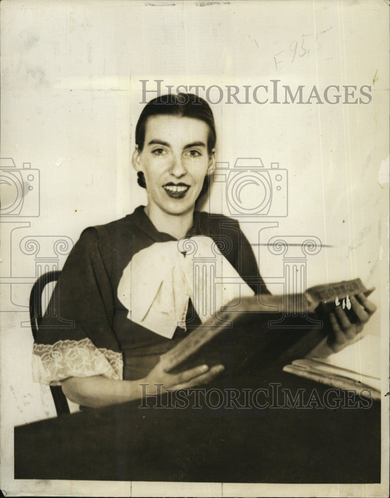 1934 Press Photo Miss Hylda Moody. - Historic Images