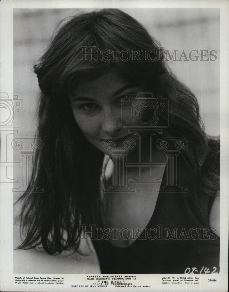 1951 Press Photo Actress Adrienne Corri in "The River" - Historic Images