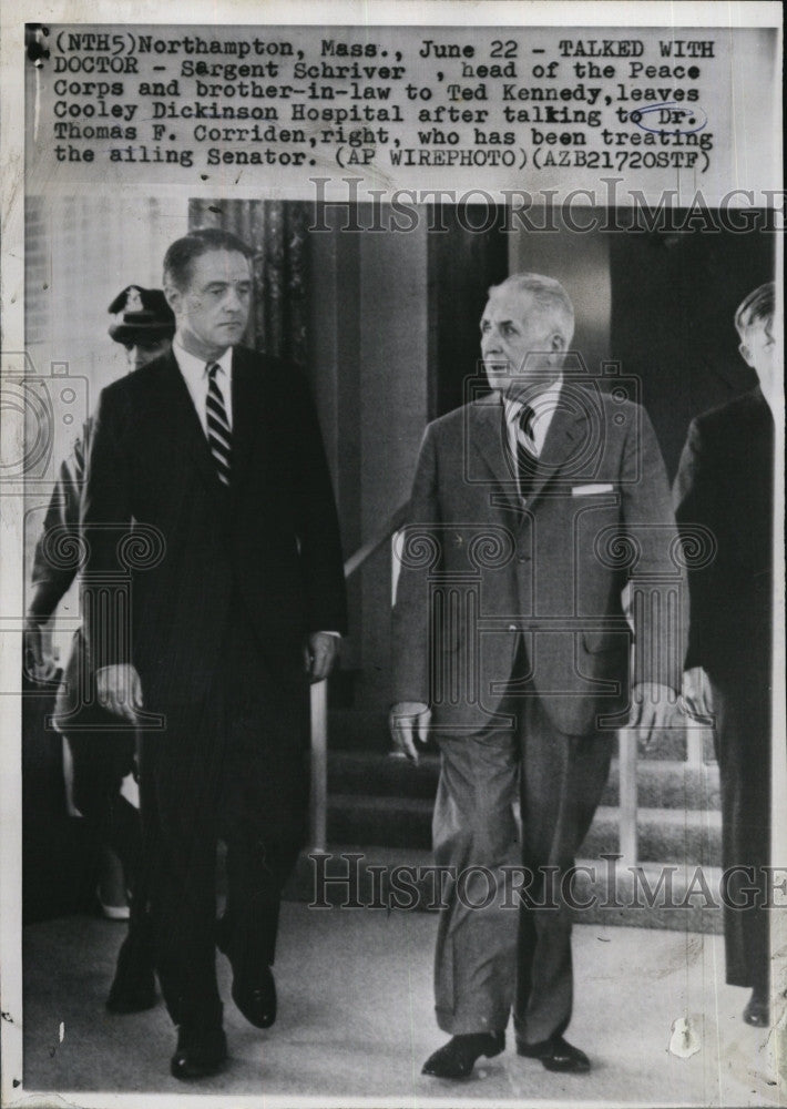 1964 Press Photo Dr Thomas Corriden Reports Ted Kennedy is Doing Fine - Historic Images