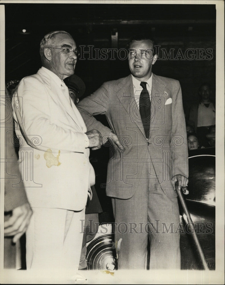 1938 Press Photo Prince Bertil of Sweden &amp; George  N. Jeppson - Historic Images