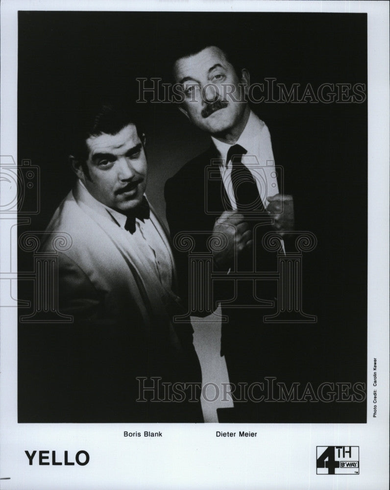 Press Photo Band &quot;Yello&quot; Boris Blank &amp; Dieter Meier - Historic Images