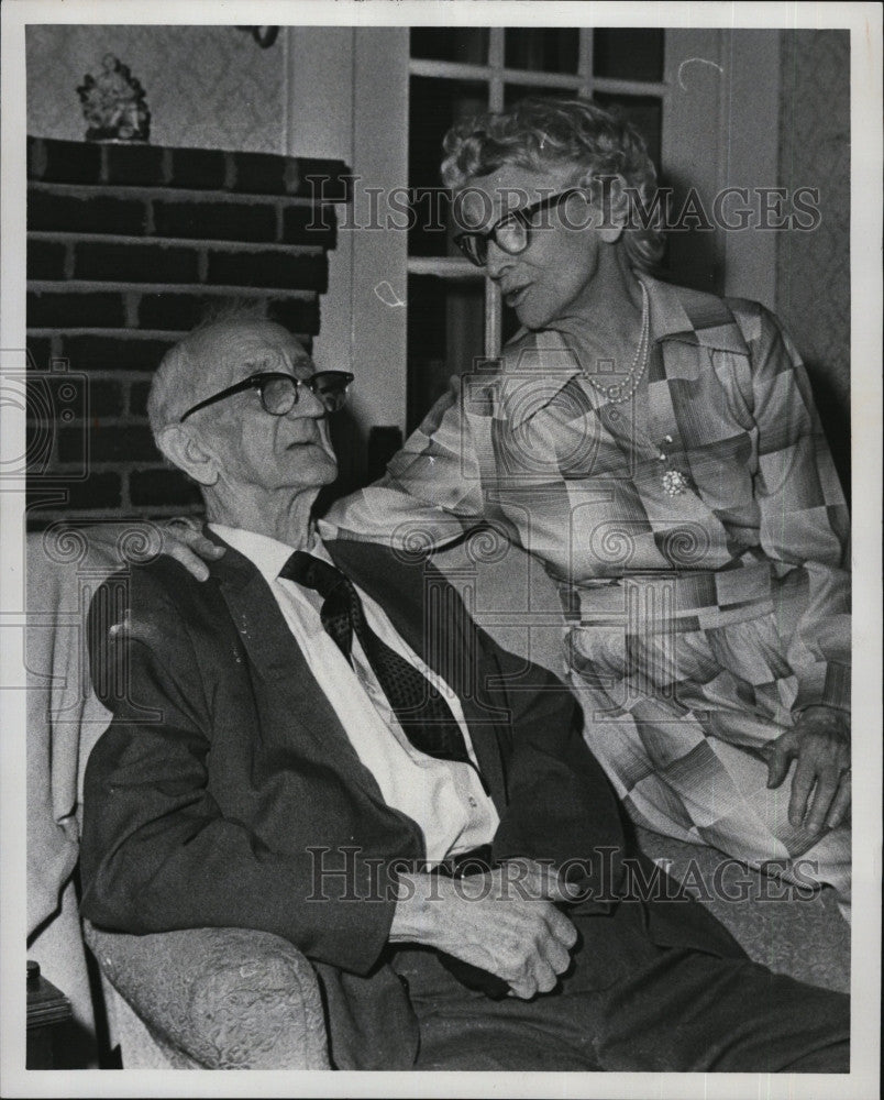 1978 Press Photo George &amp; Katherine Sites, married 73 years - Historic Images