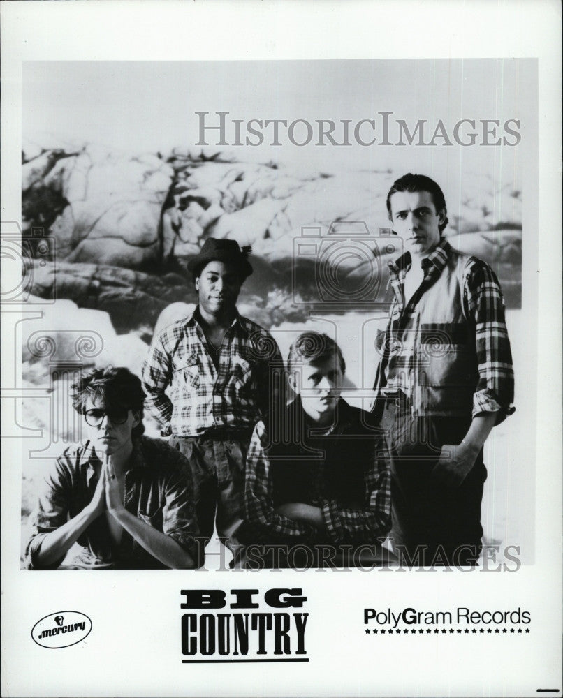 Press Photo Band &quot;Big Country&quot; on PolyGram Records - Historic Images