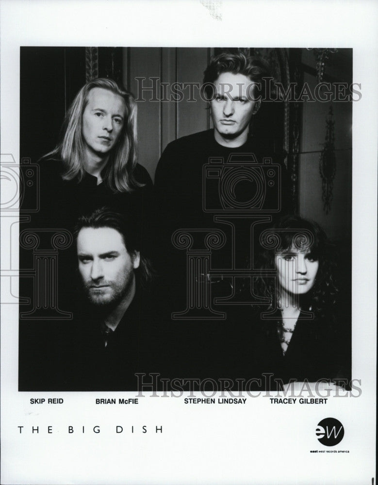 Press Photo &quot;The Big Dish&quot; S Reid,S Lindsay,T Gilbert,B McFie on EW label - Historic Images